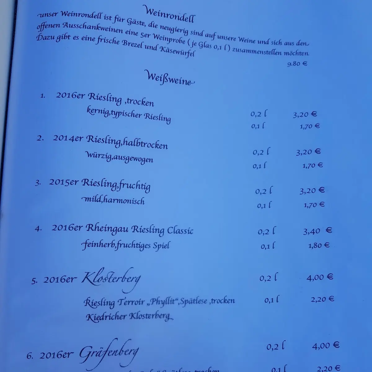 Speisekarte photo 1