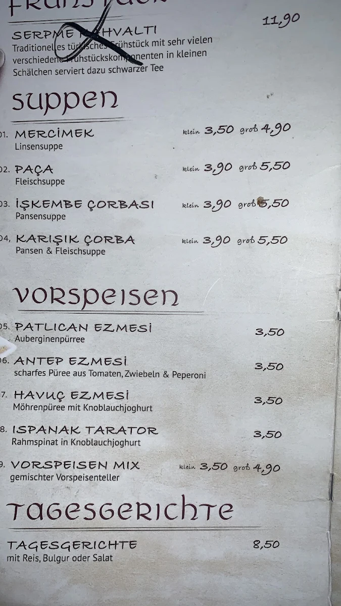 Speisekarte photo 5
