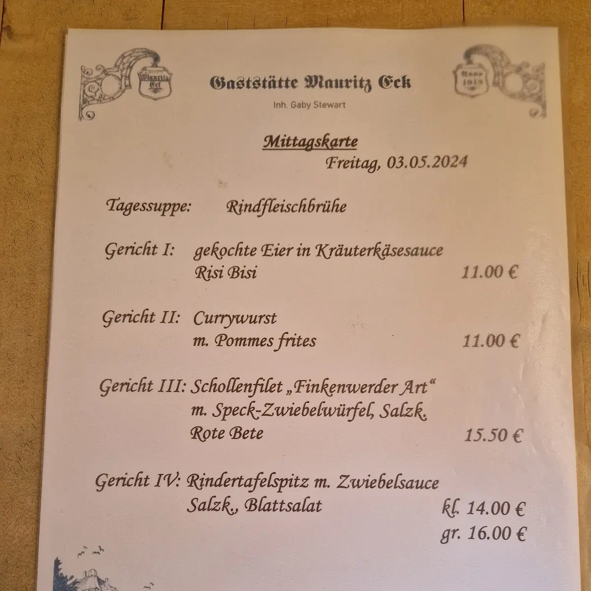 Speisekarte photo 1
