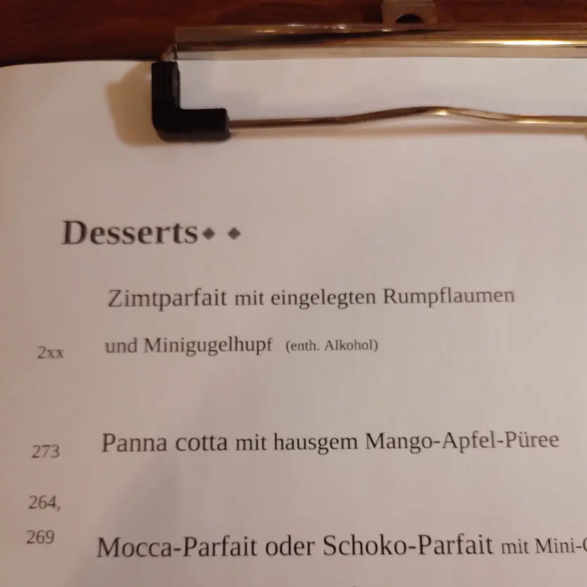 Speisekarte photo 2