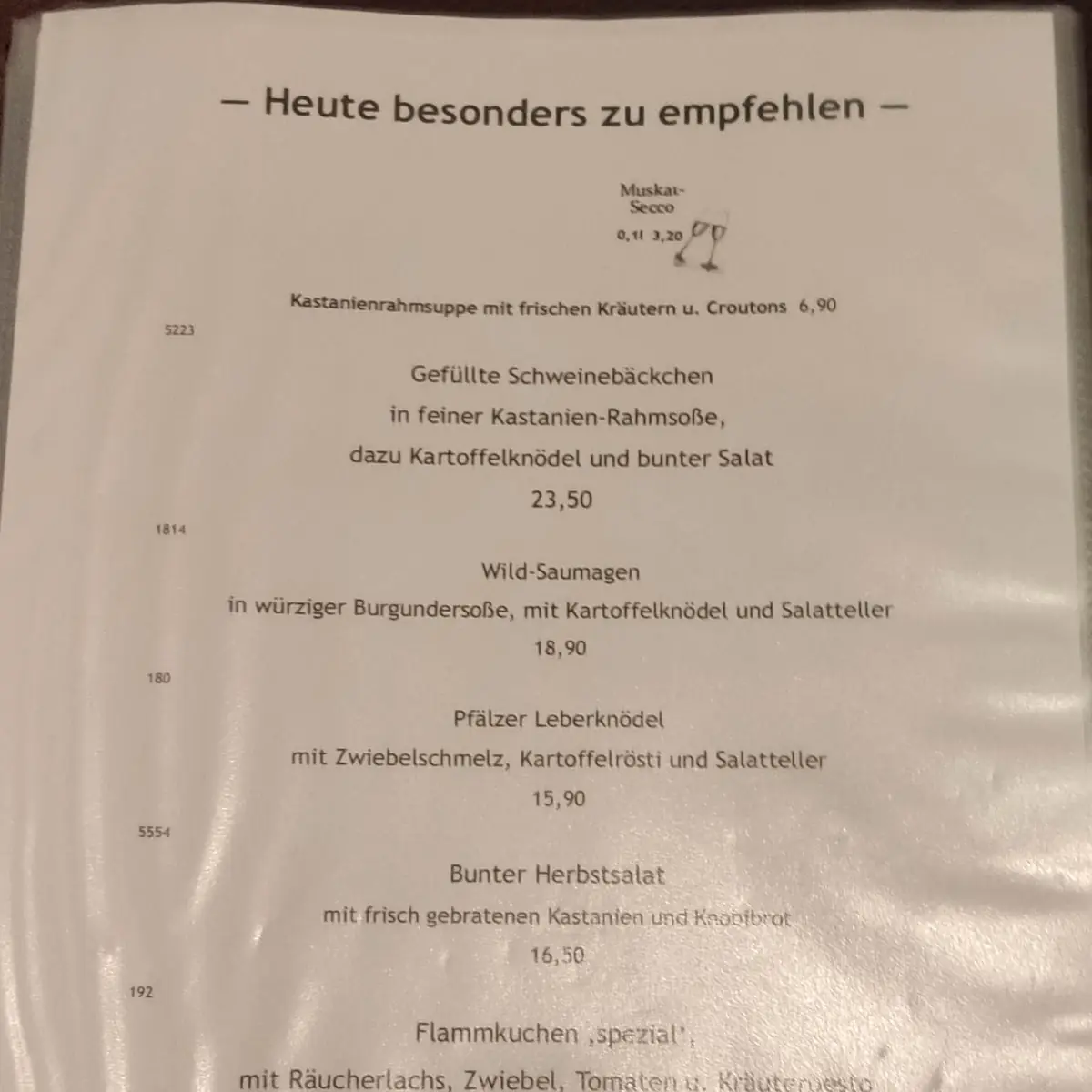 Speisekarte photo 5