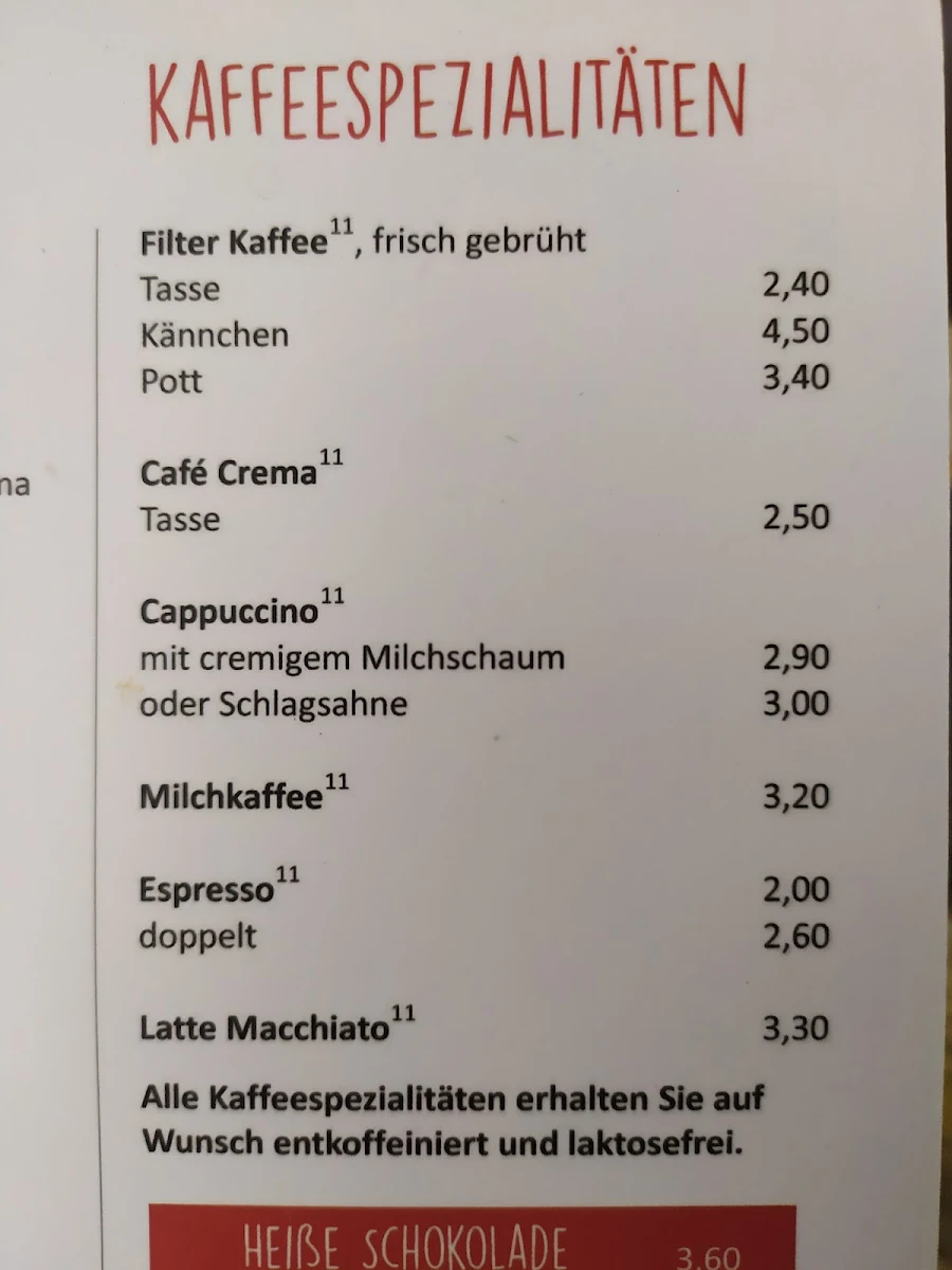 Speisekarte photo 5