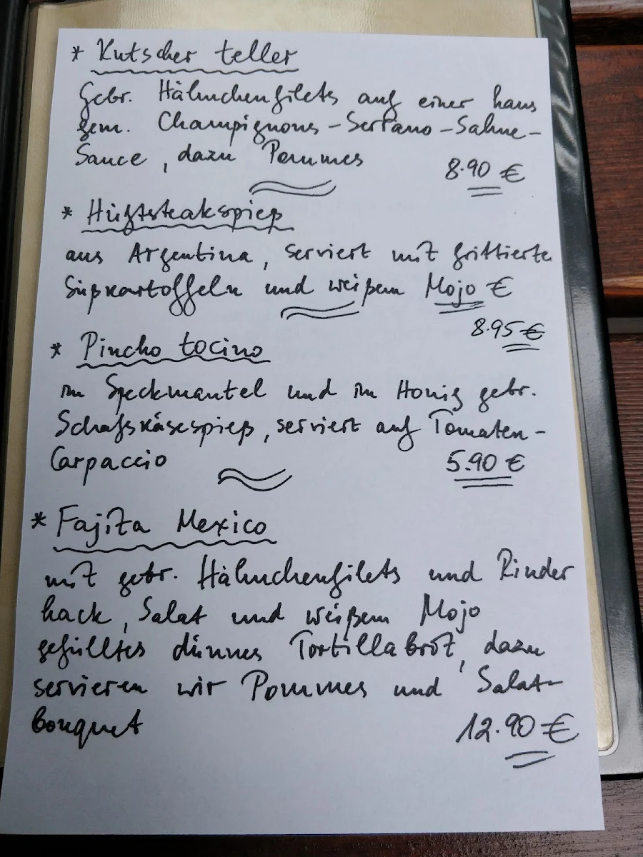 Speisekarte photo 1
