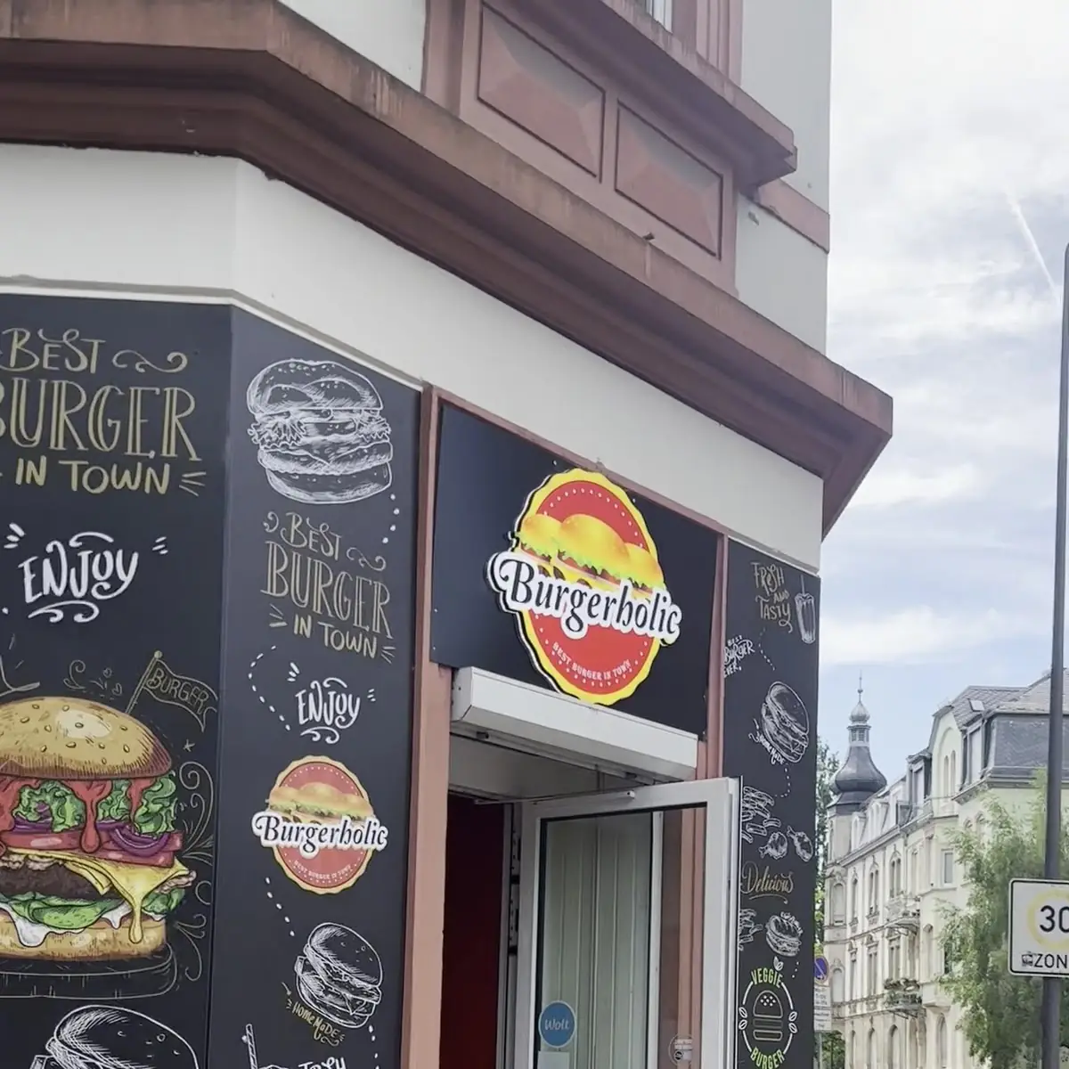Speisekarte, Burgerholic Frankfurt