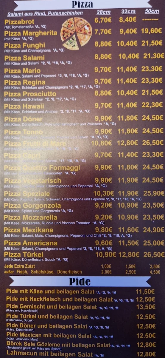 Speisekarte, GEHD WOS! Restaurant & Lieferservice