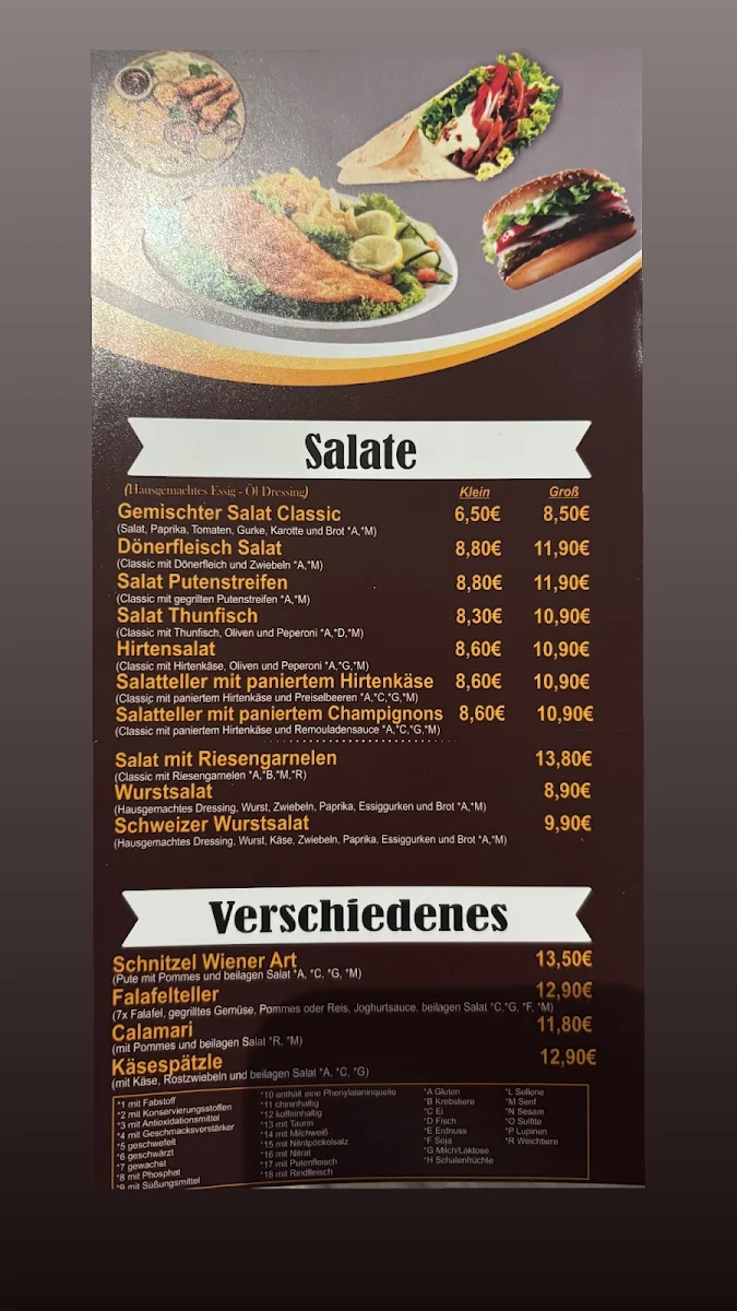 Speisekarte, GEHD WOS! Restaurant & Lieferservice