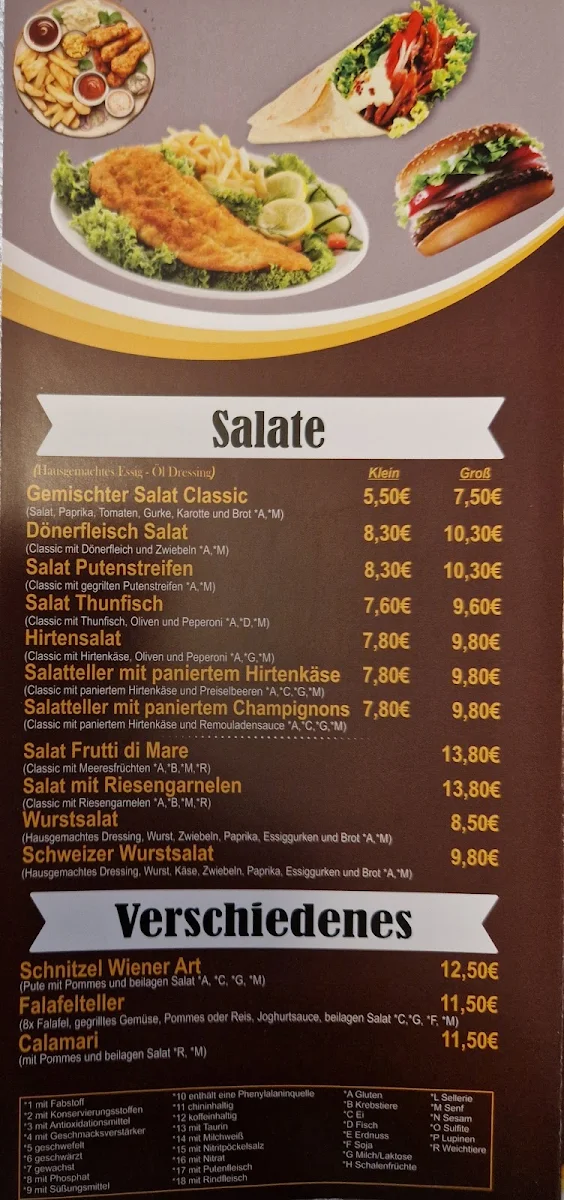 Speisekarte, GEHD WOS! Restaurant & Lieferservice