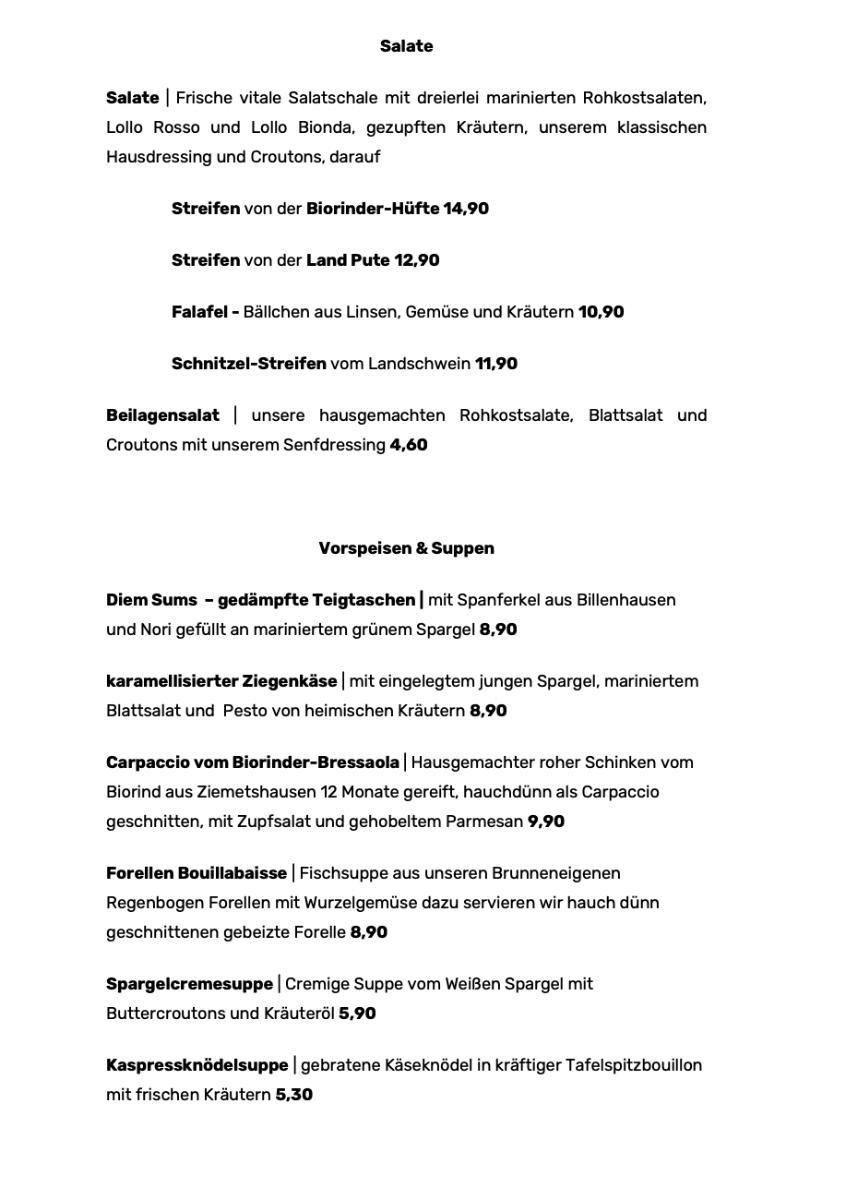 Speisekarte photo 6