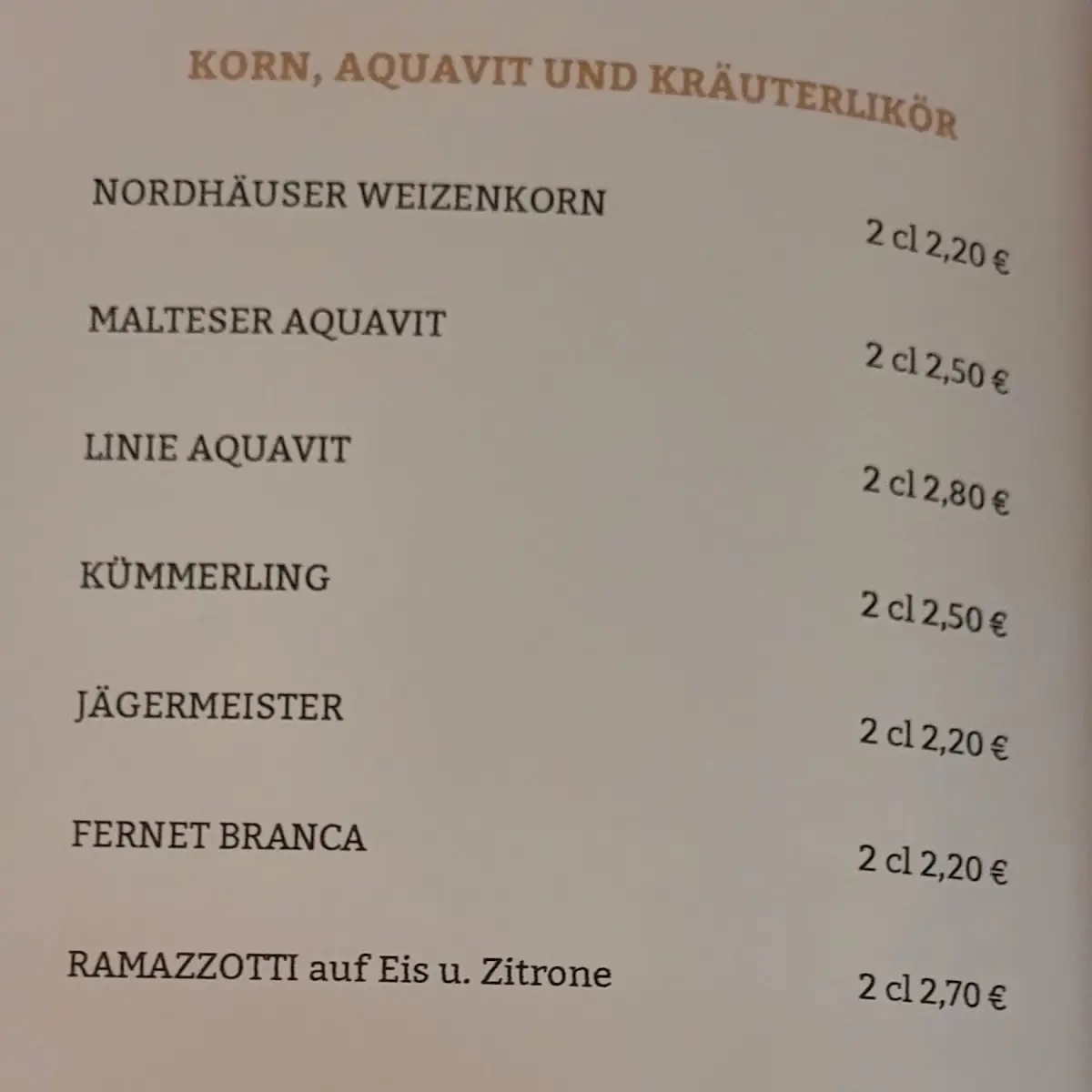 Speisekarte photo 9