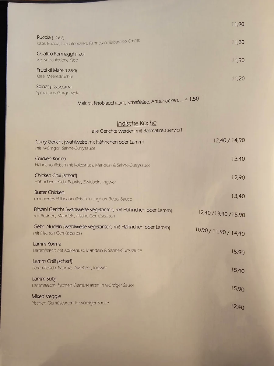Speisekarte photo 1