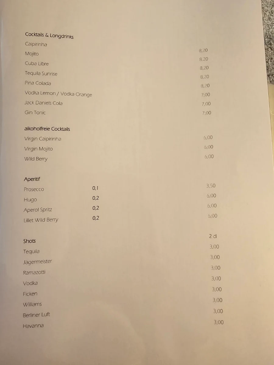 Speisekarte photo 2