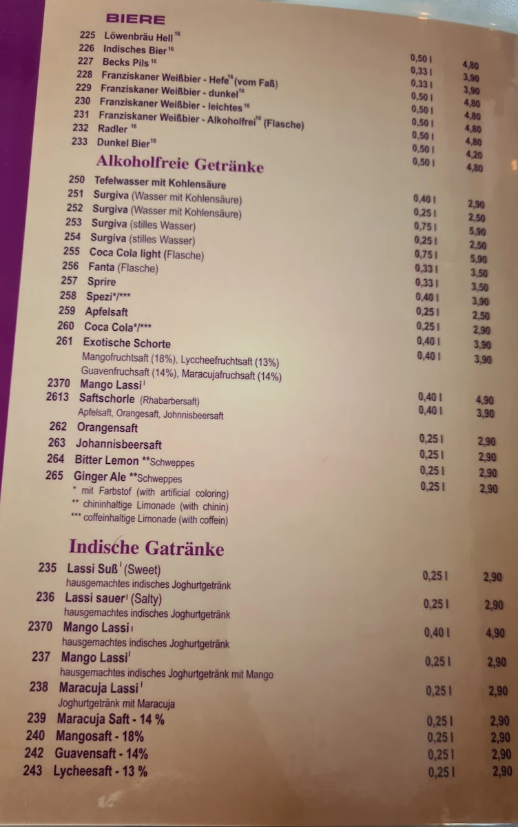 Speisekarte photo 4