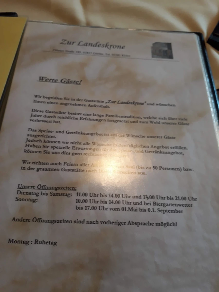 Speisekarte photo 2
