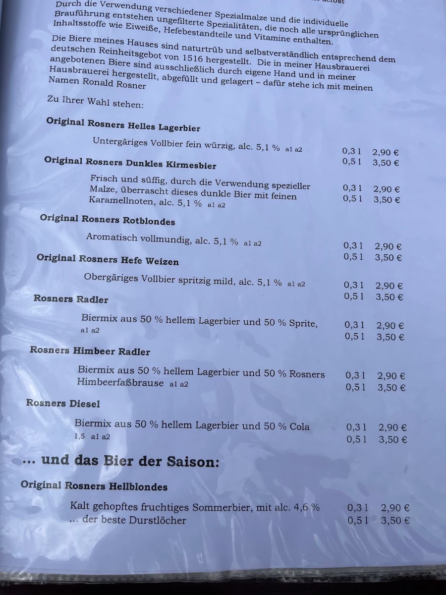 Speisekarte photo 1