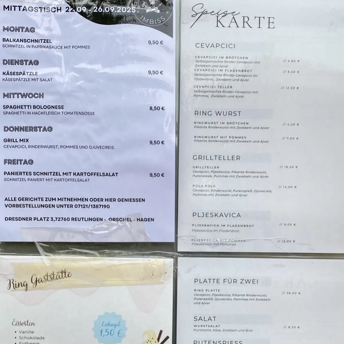 Speisekarte photo 2