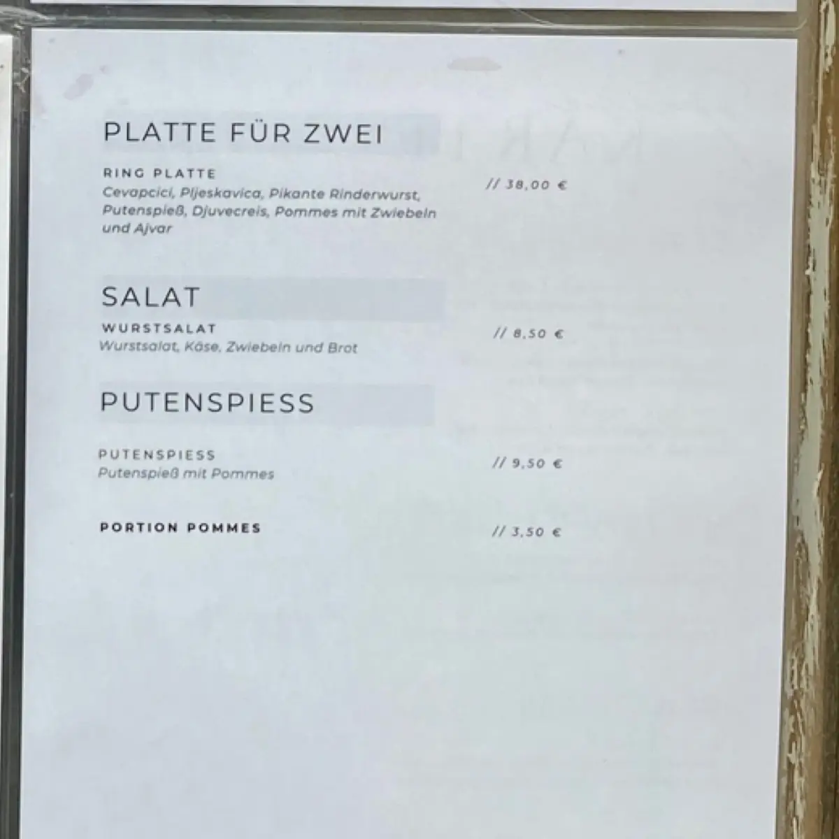 Speisekarte photo 6