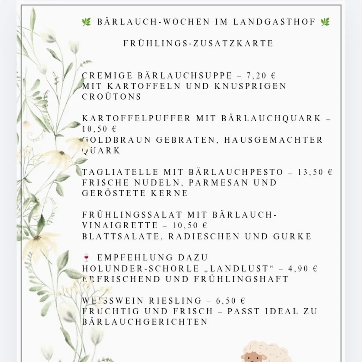 Speisekarte photo 1
