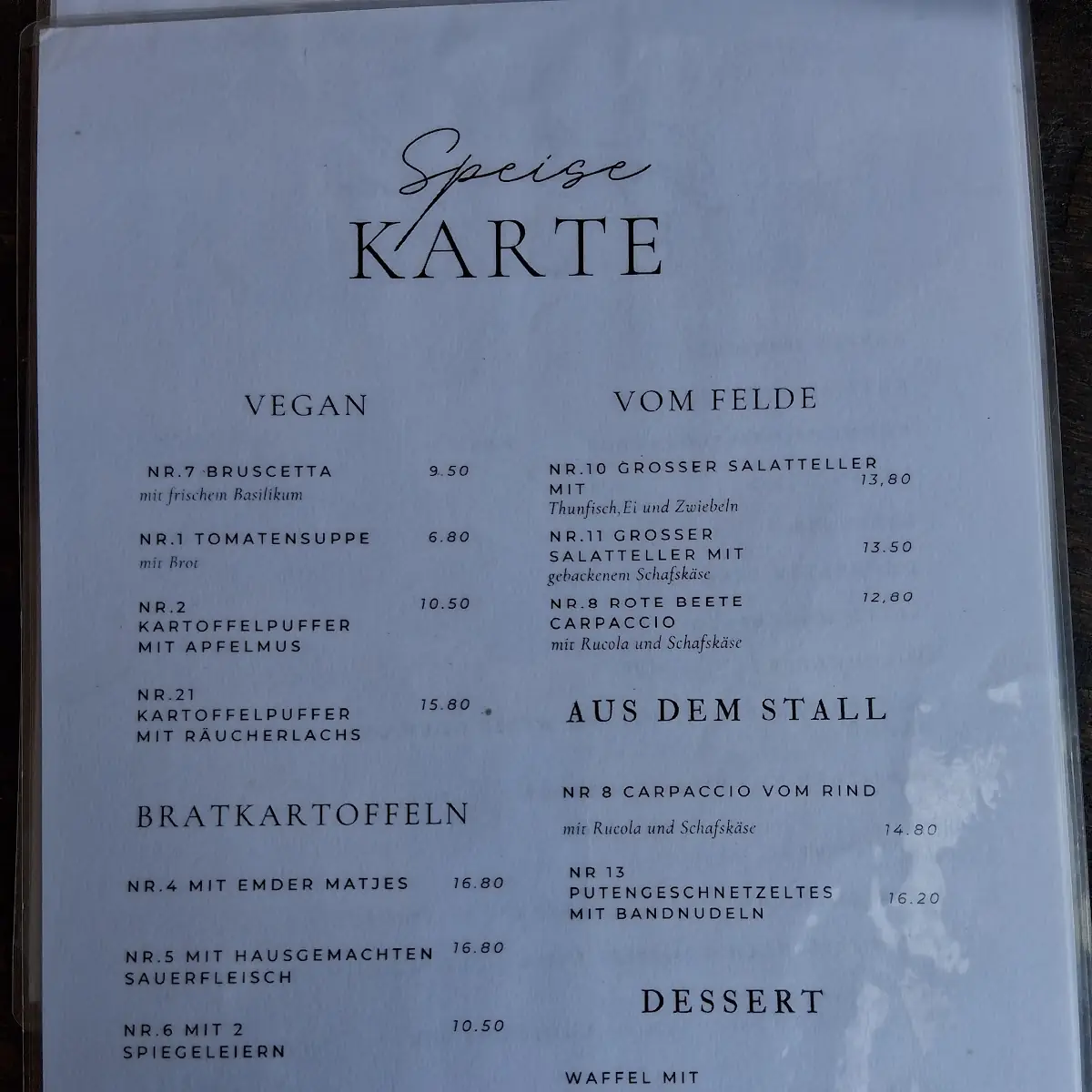 Speisekarte photo 3