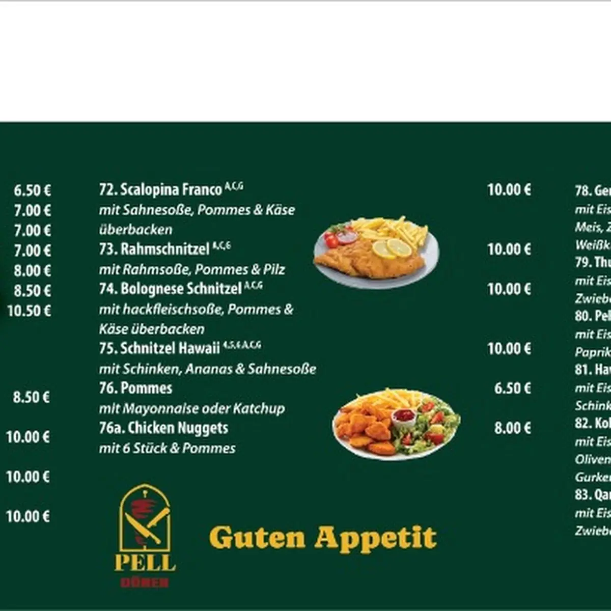 Speisekarte photo 1