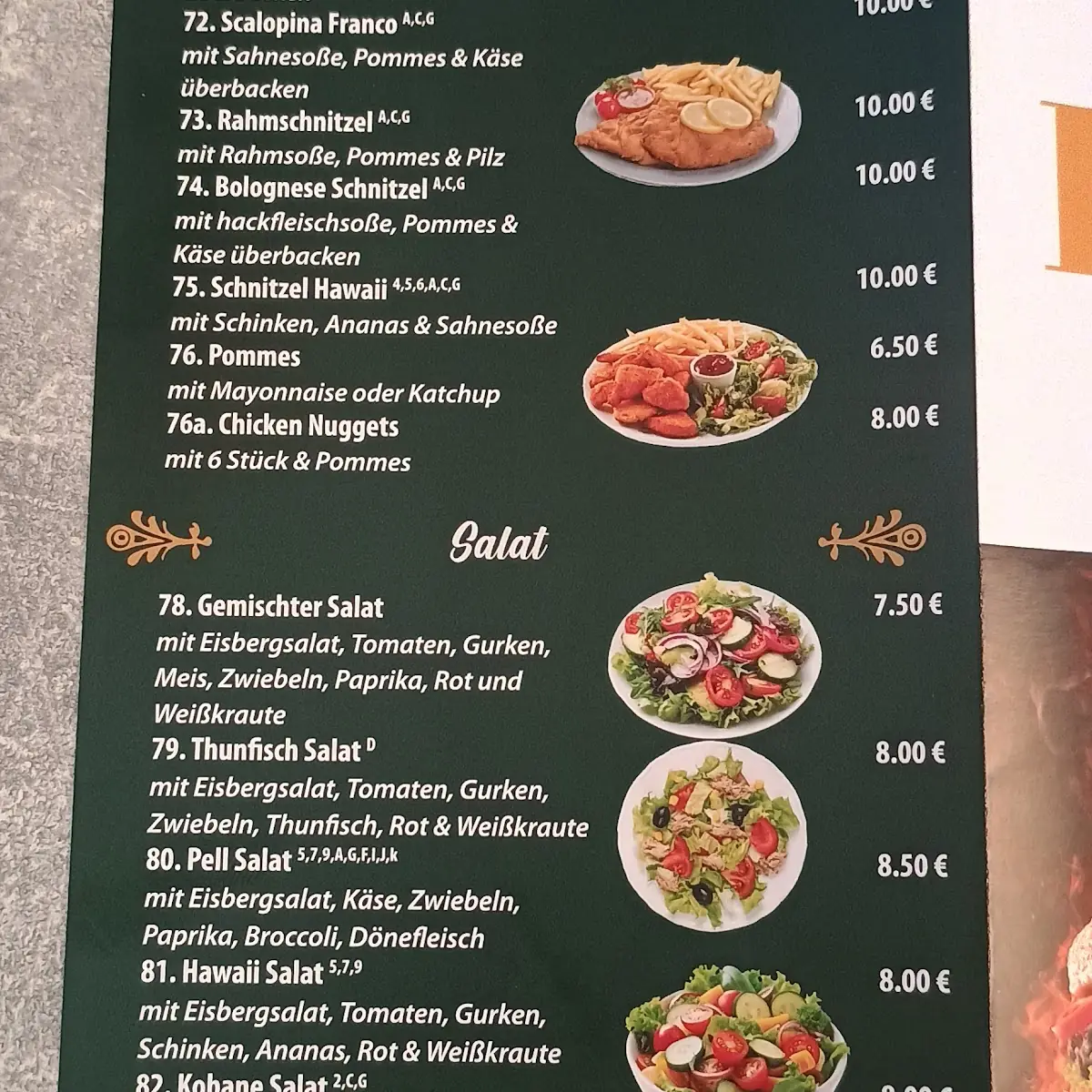 Speisekarte photo 2
