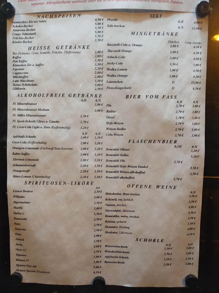 Speisekarte photo 1