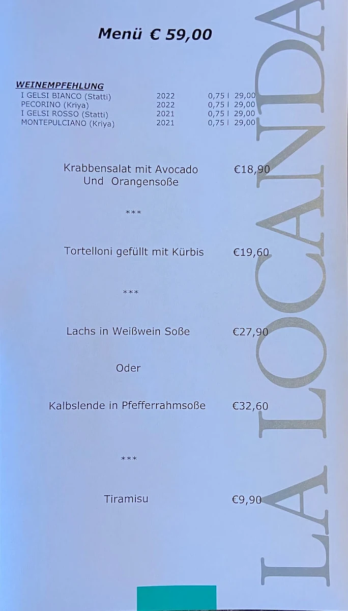 Speisekarte photo 3