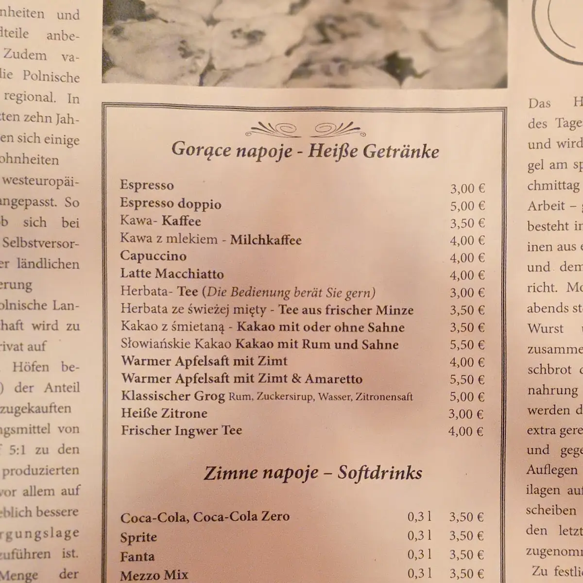 Speisekarte photo 3