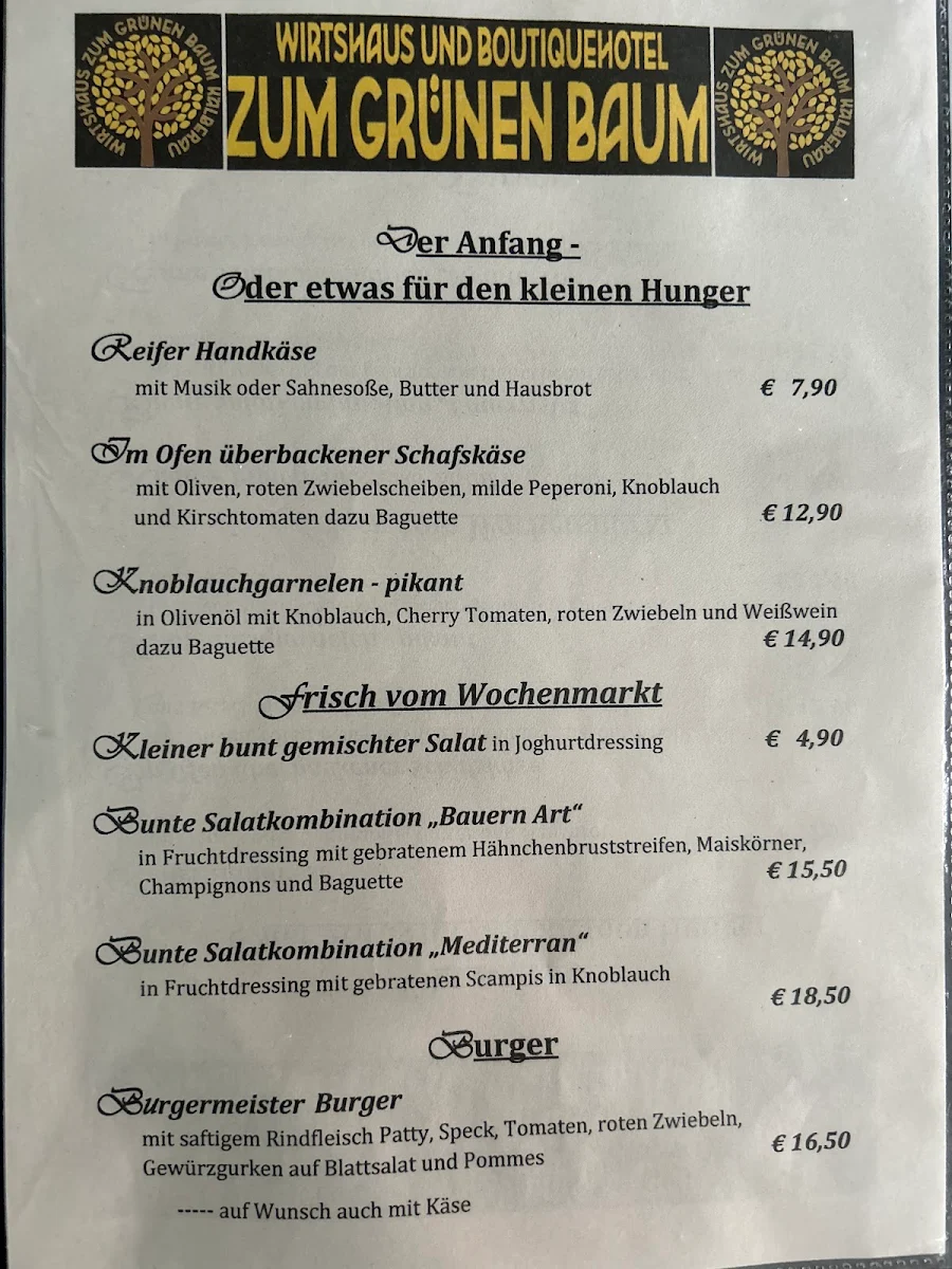Speisekarte photo 1