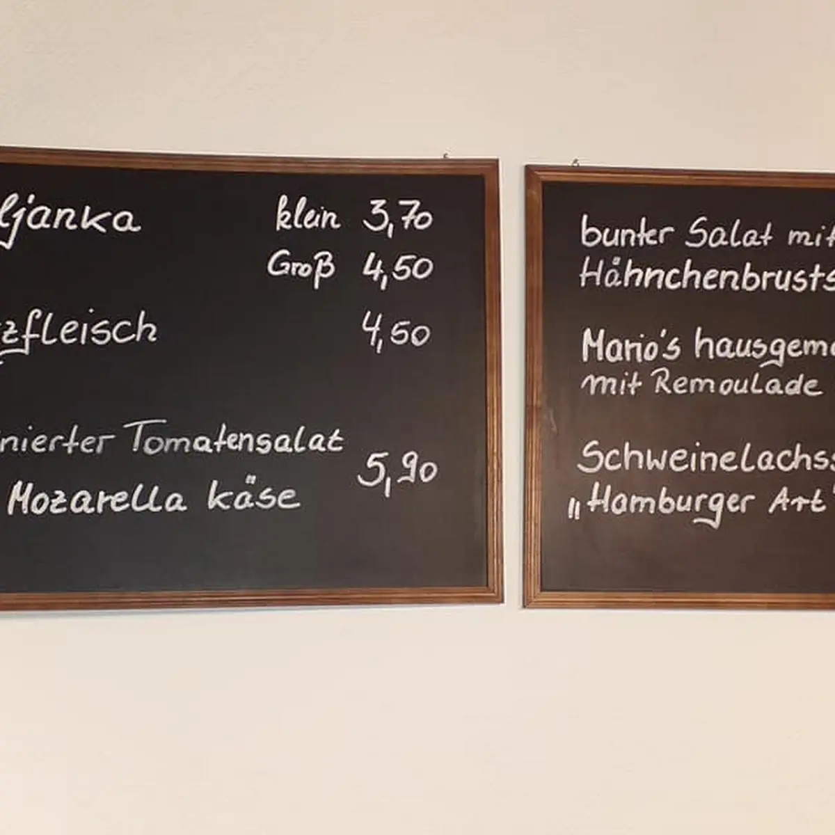 Speisekarte, "Zum Jägerstübchen" Restaurant und Pension
