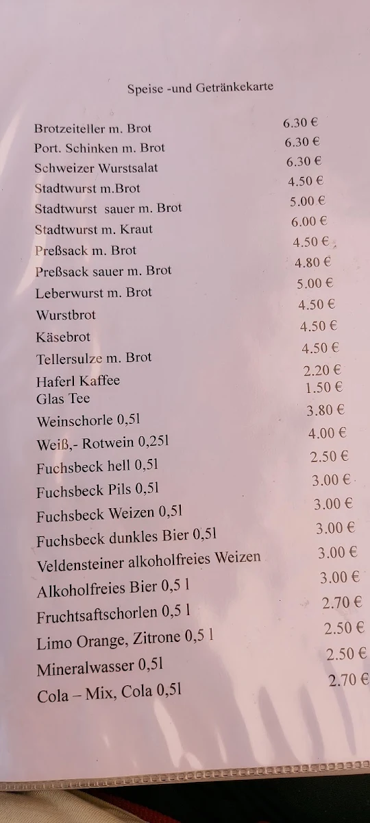 Speisekarte photo 1