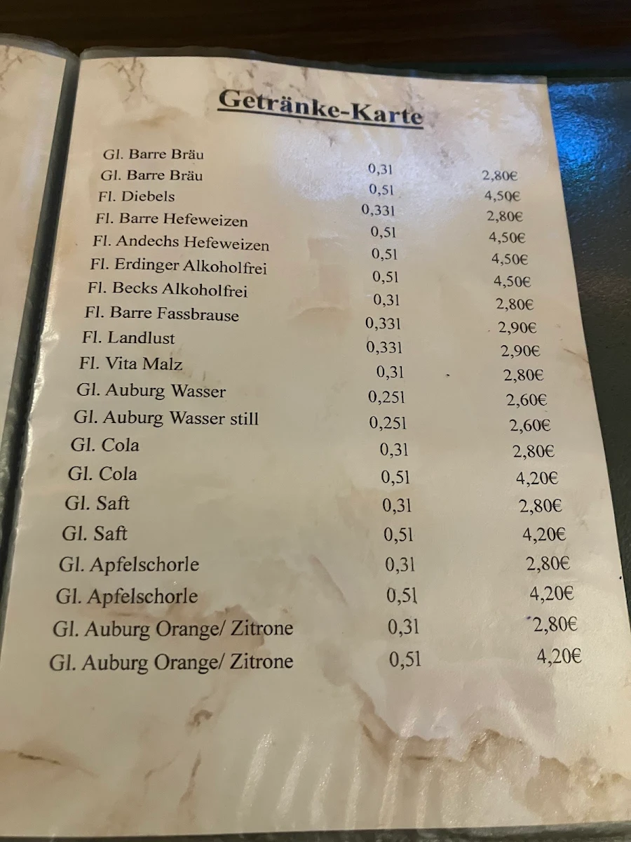 Speisekarte photo 2