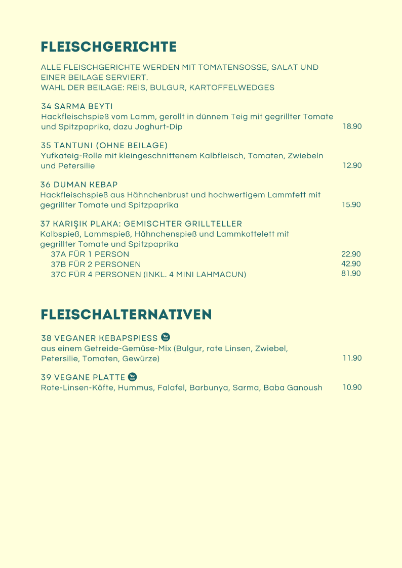 Speisekarte photo 5