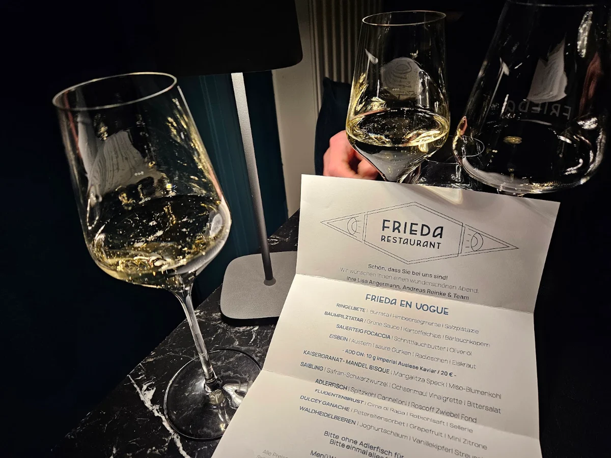 Speisekarte, FRIEDA Restaurant