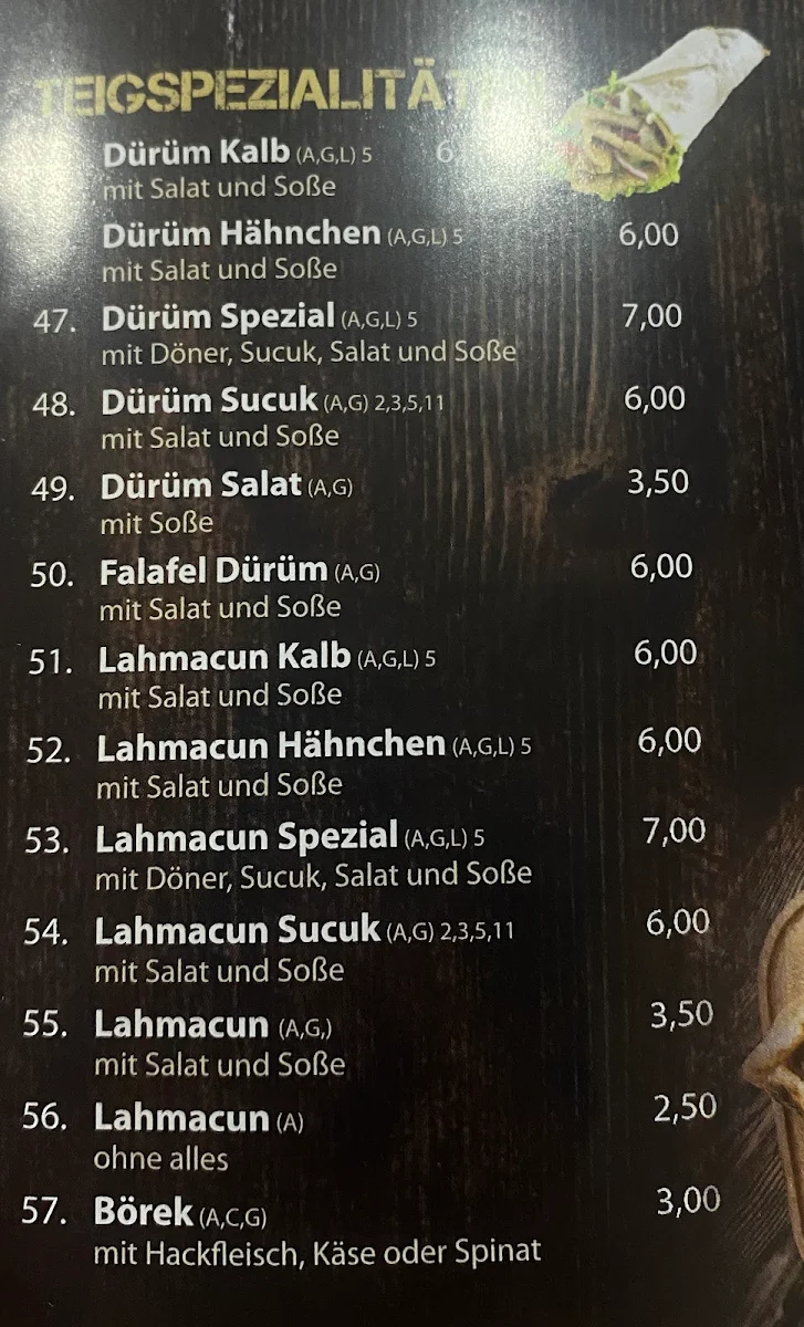 Speisekarte photo 5