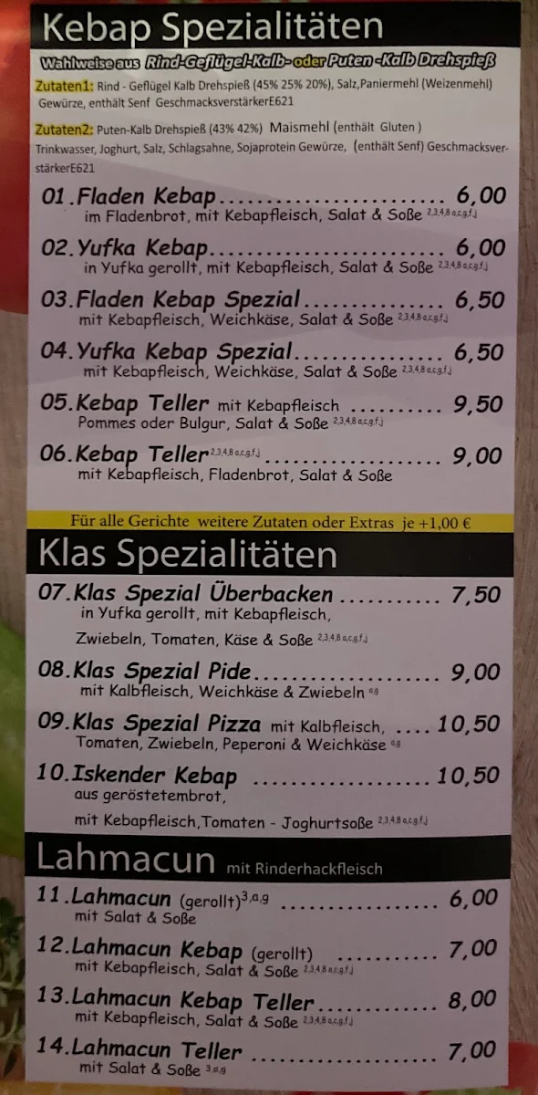 Speisekarte photo 3