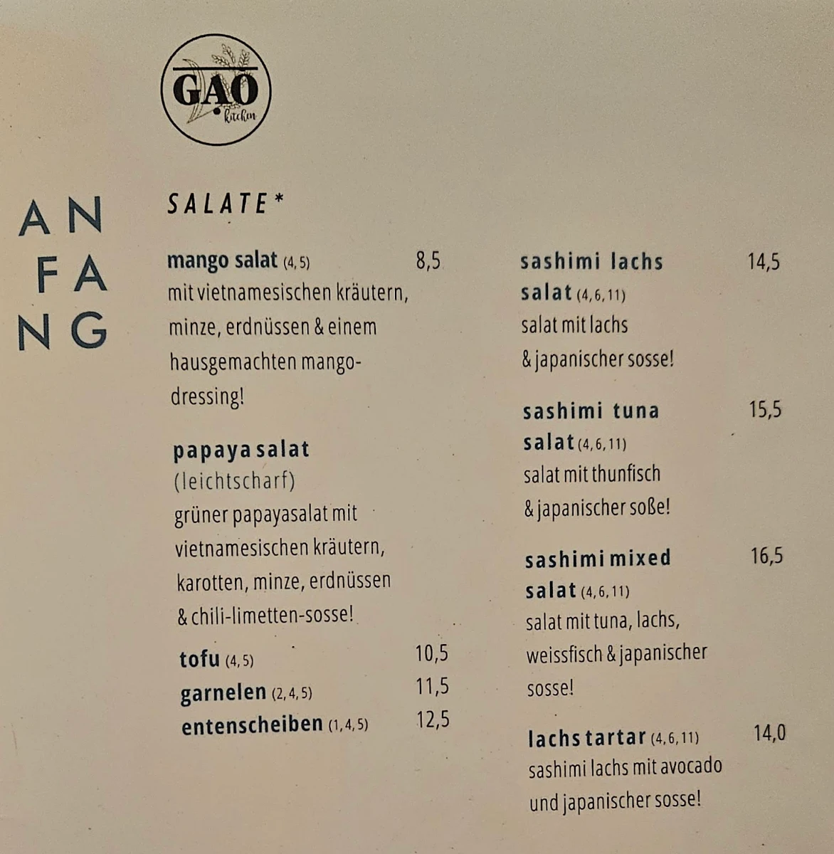 Speisekarte photo 3