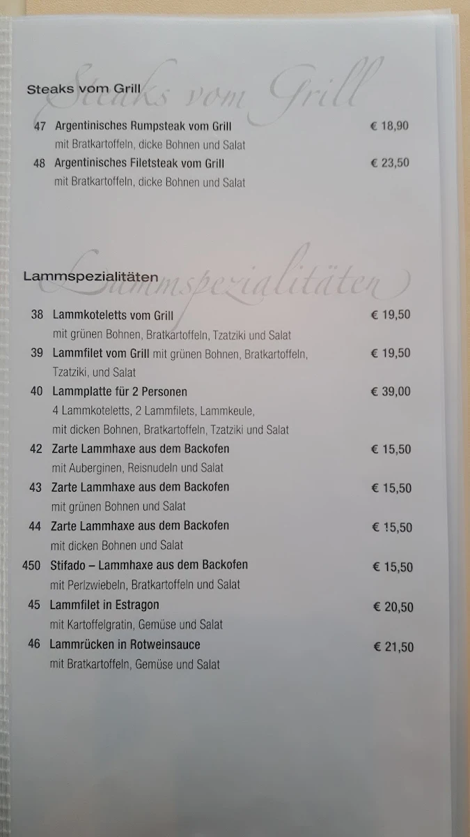 Speisekarte photo 2