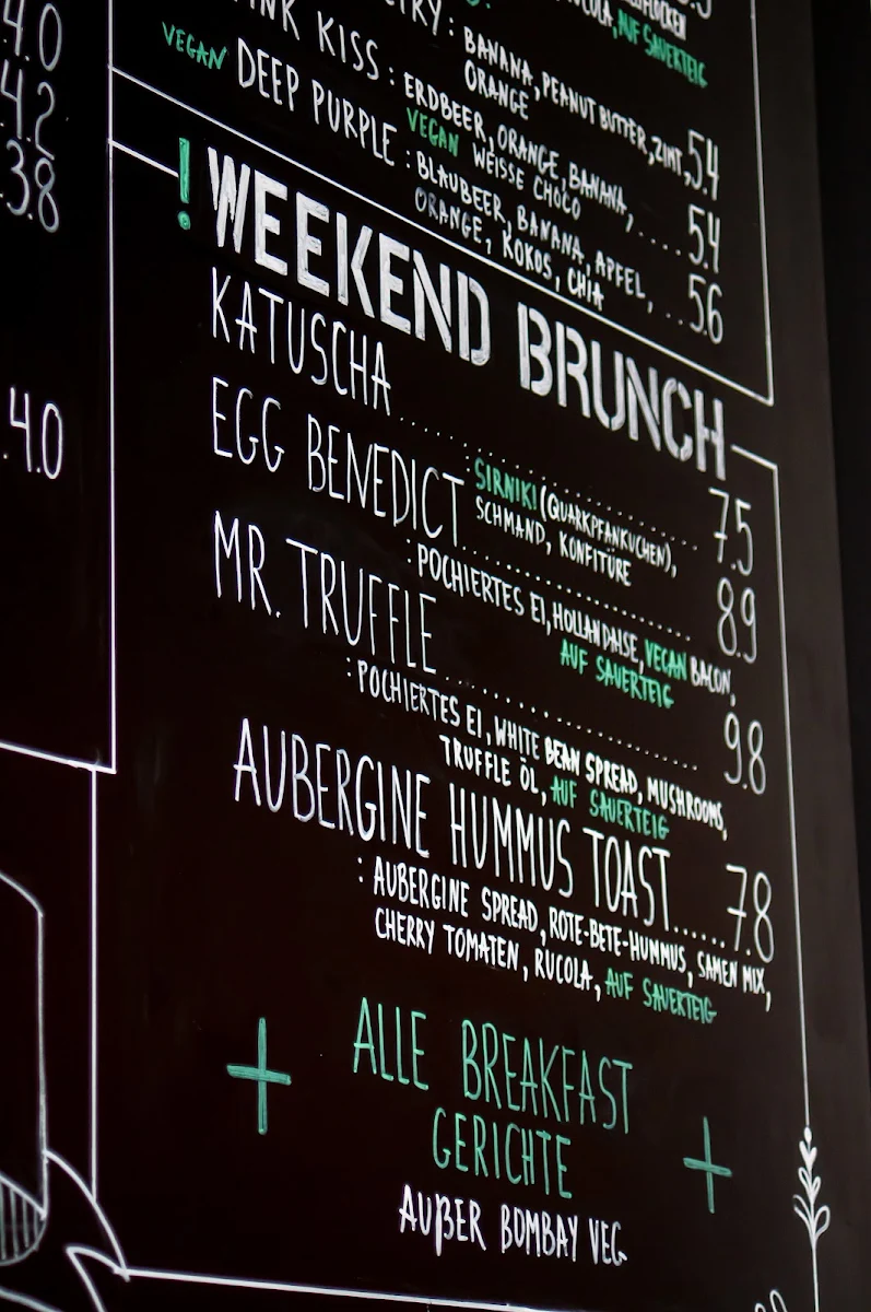 Speisekarte, OM Coffee & Brunch
