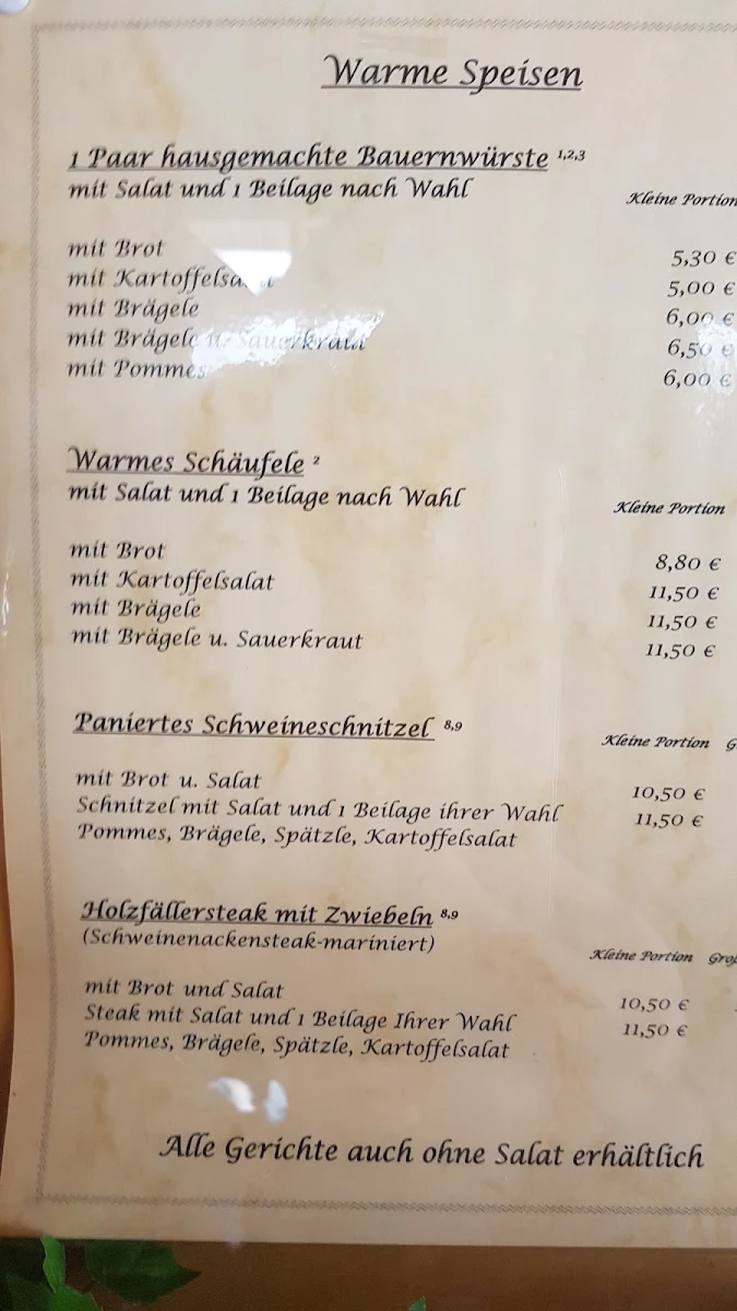 Speisekarte photo 3