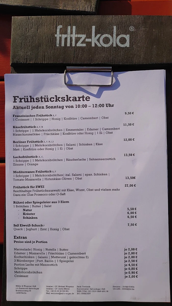 Speisekarte photo 3