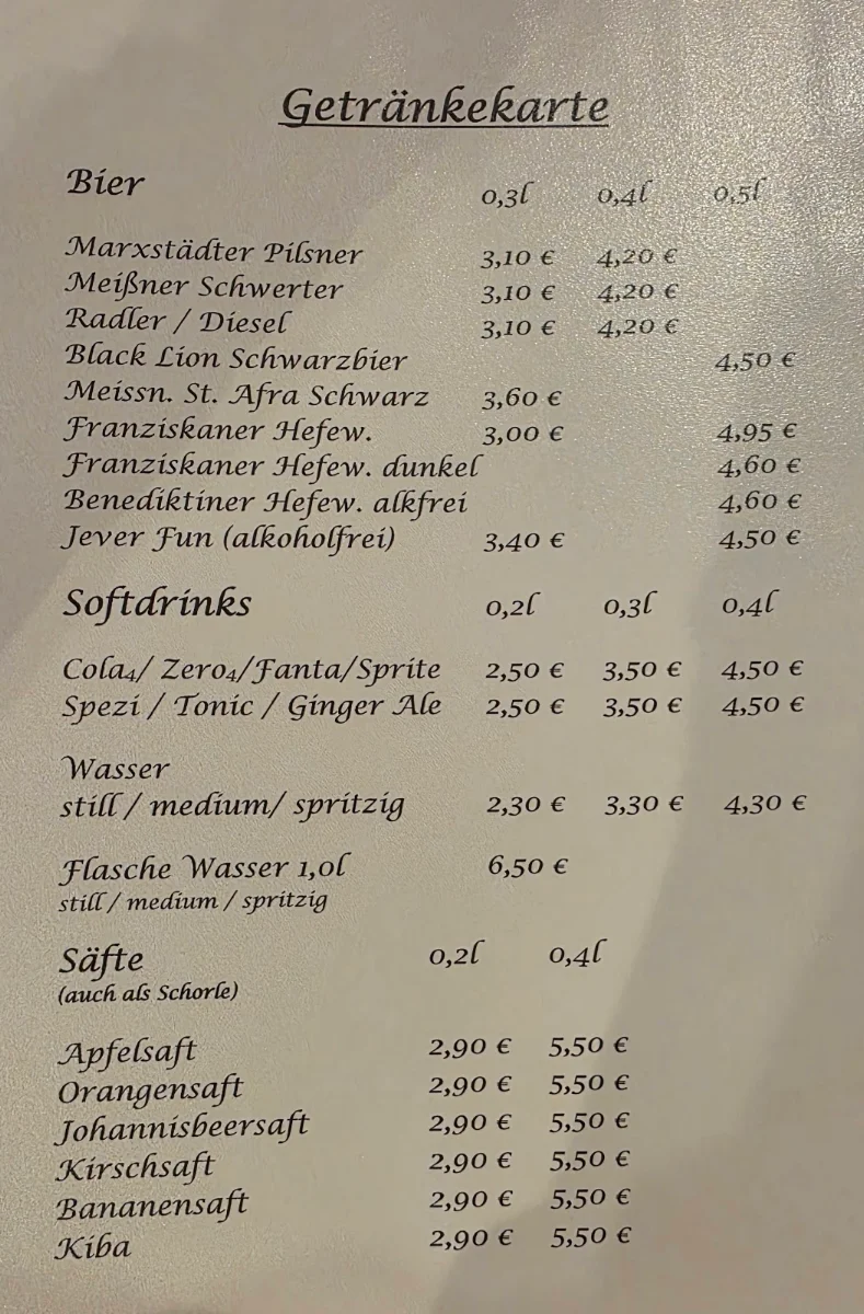 Speisekarte photo 3