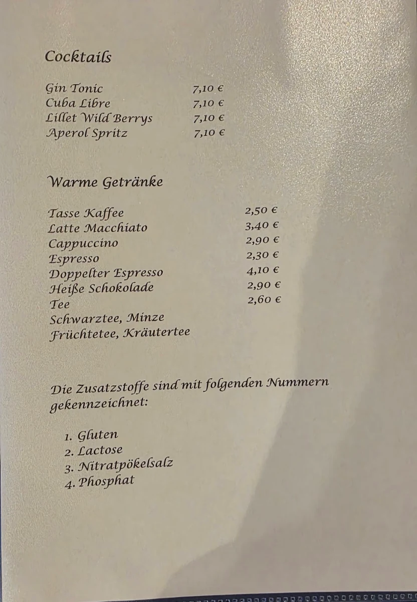 Speisekarte photo 4