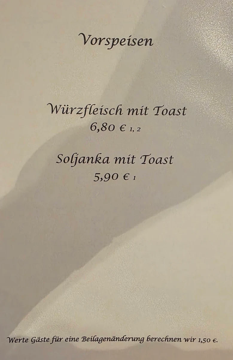 Speisekarte photo 5