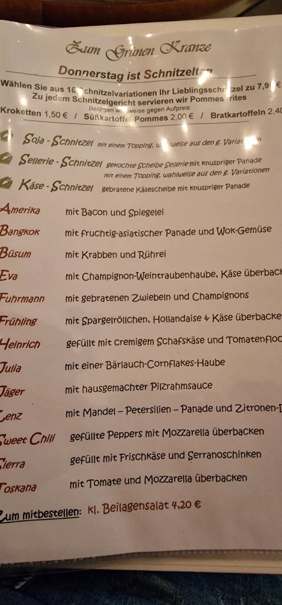 Speisekarte photo 2