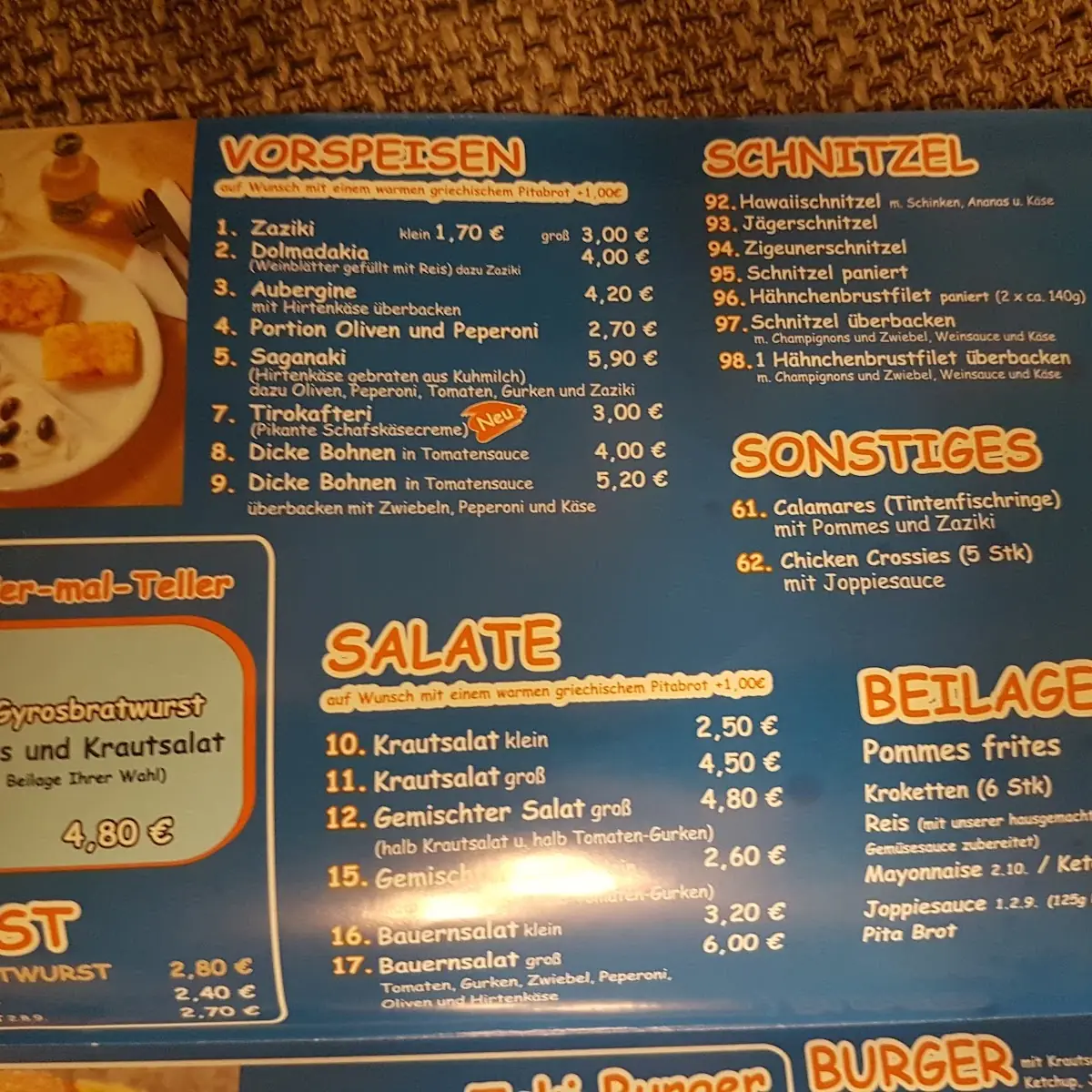 Speisekarte photo 1