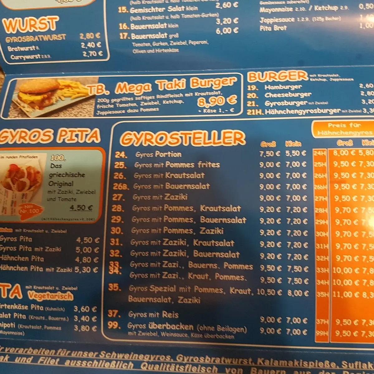 Speisekarte photo 2