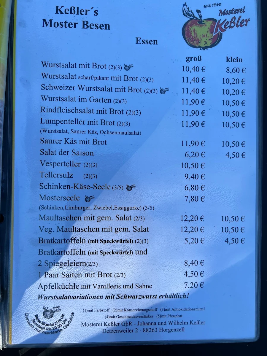 Speisekarte photo 1