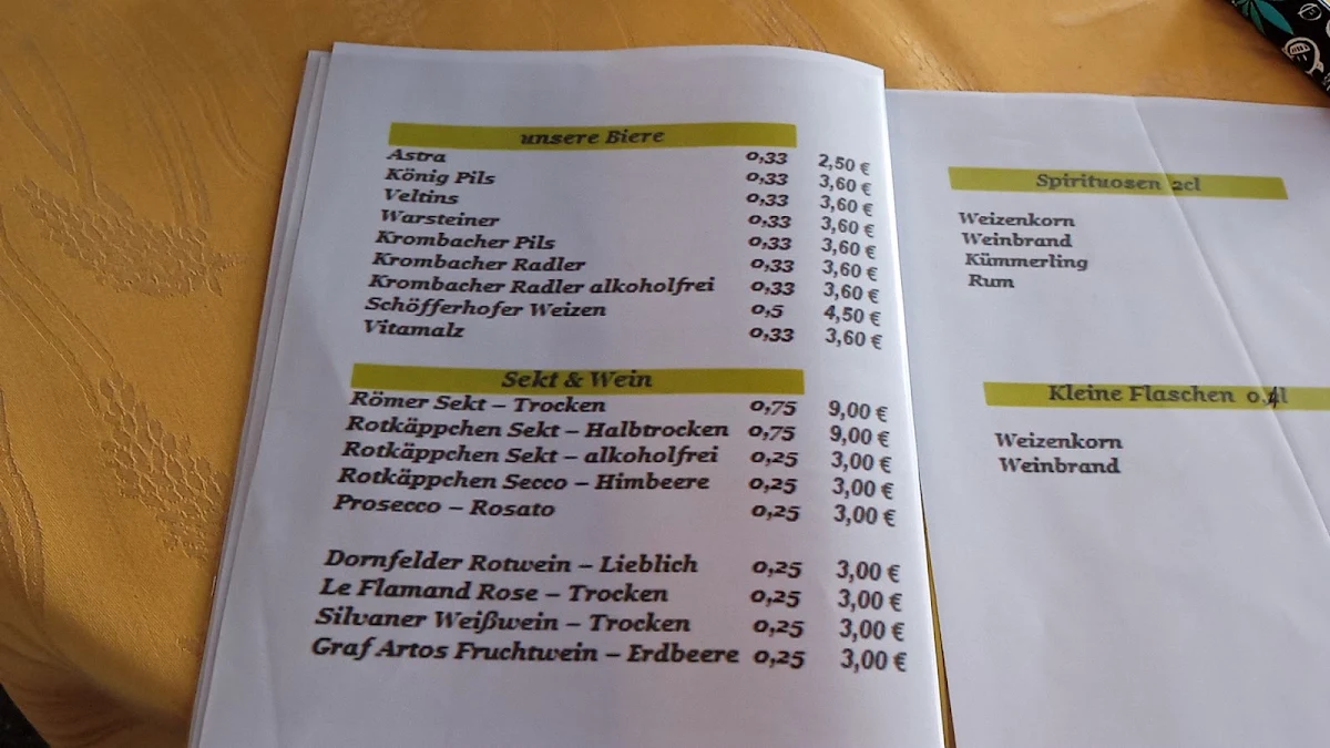 Speisekarte photo 2
