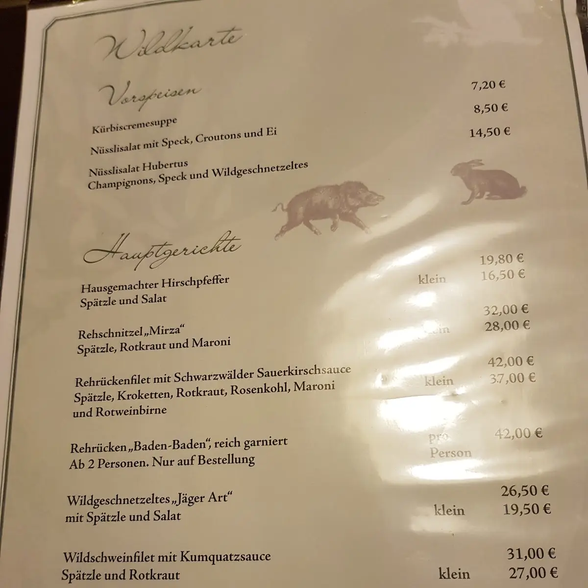 Speisekarte photo 2