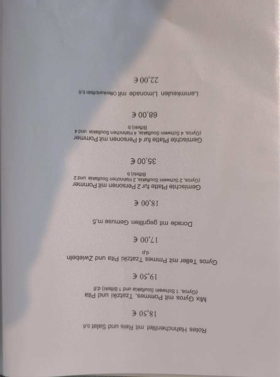 Speisekarte photo 2